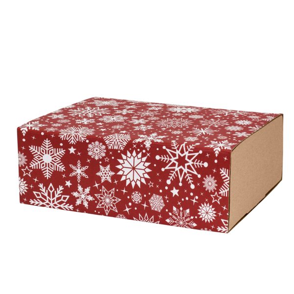 Шубер новогодний "Снежинки" для подарочной коробки 230*170*80 мм Portobello подарочная упаковка
