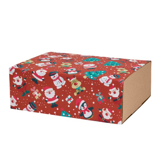 Шубер новогодний "Пингвины" для подарочной коробки 230*170*80 мм Portobello подарочная упаковка