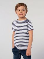 Футболка детская Miles Kids белая с темно-синим — изображение 2