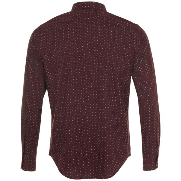 бордовая с белым