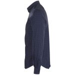 Рубашка мужская Becker Men, темно-синяя с белым — изображение 3