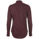 бордовая с белым