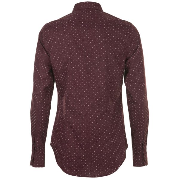 бордовая с белым