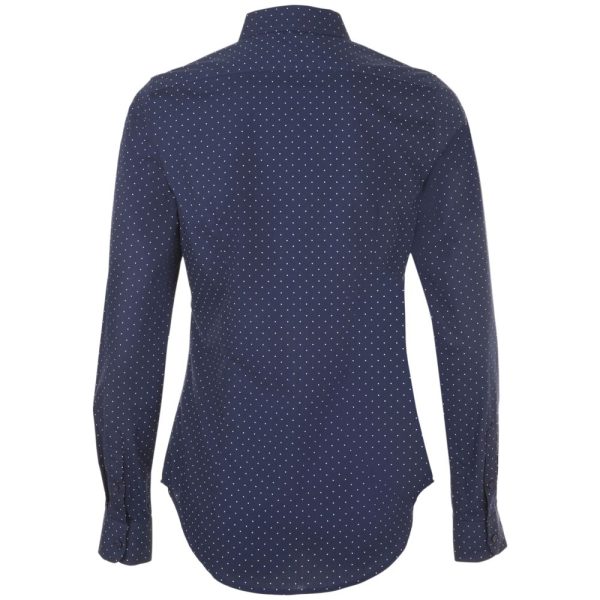 темно-синяя с белым