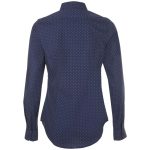 темно-синяя с белым