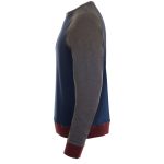 Толстовка унисекс Sandro, темно-синяя с черным меланжем — изображение 3