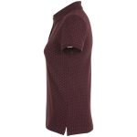 Рубашка поло женская Brandy Women, бордовая с белым — изображение 3