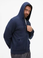 Толстовка унисекс Stone, темно-синяя — изображение 5