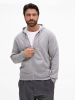 Толстовка унисекс Stone, серый меланж — изображение 4