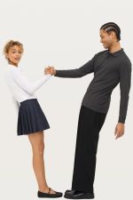 Рубашка поло женская с длинным рукавом Perfect LSL Women, черный меланж — изображение 6