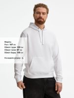 Толстовка унисекс Spencer, белая — изображение 7