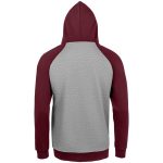 серый меланж с бордовым