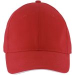 красная с белым