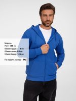 Толстовка унисекс Carter, ярко-синяя (royal) — изображение 4