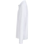 Рубашка поло унисекс с длинным рукавом Pacific LSL, белая — изображение 3