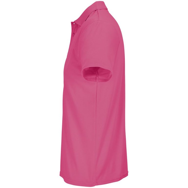 Рубашка поло унисекс Pitcher, розовая (ribbon pink) — изображение 3