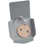 Деревянная подвеска Carving, в форме пуговицы Санты — изображение 4