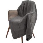 Плед Chess Queen, ver.2, серый меланж — изображение 4