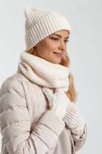 Шапка Nordkyn, молочно-белая — изображение 3