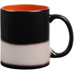 черная с оранжевым