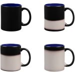 Кружка-хамелеон On Display, матовая, черная с синим — изображение 6