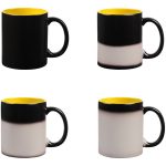 Кружка-хамелеон On Display, матовая, черная с желтым — изображение 6