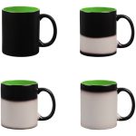 Кружка-хамелеон On Display, матовая, черная с зеленым — изображение 6