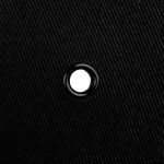 Бейсболка Canopy, черная с белым кантом — изображение 4