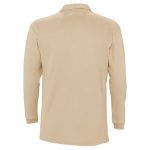 Рубашка поло мужская с длинным рукавом Winter II 210 бежевая — изображение 2