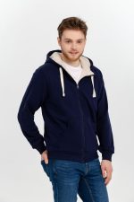 Толстовка на молнии Kulonga Sherpa, темно-синяя — изображение 7