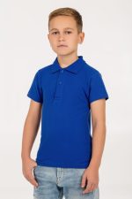 Рубашка поло детская Virma Kids, ярко-синяя — изображение 4