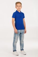 Рубашка поло детская Virma Kids, ярко-синяя — изображение 5