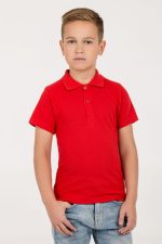 Рубашка поло детская Virma Kids, красная — изображение 4