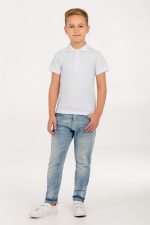 Рубашка поло детская Virma Kids, белая — изображение 5