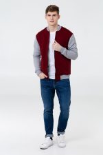 Бомбер College, бордовый — изображение 6