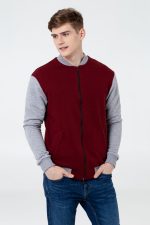 Бомбер College, бордовый — изображение 5