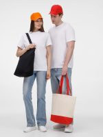 Холщовая сумка Shopaholic, красная — изображение 5
