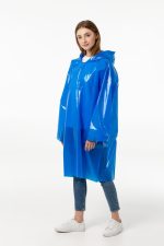 Дождевик-плащ CloudTime, синий — изображение 6