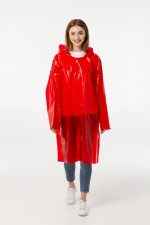 Дождевик-плащ CloudTime, красный — изображение 6