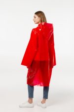 Дождевик-плащ CloudTime, красный — изображение 7