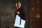 Шопер Manifest из светоотражающей ткани, серый — изображение 7