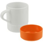 Кружка с силиконовой подставкой Protege, оранжевая — изображение 3