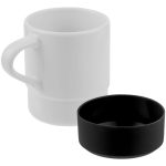 Кружка с силиконовой подставкой Protege, черная — изображение 3