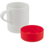 Кружка с силиконовой подставкой Protege, красная — изображение 3