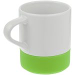 Кружка с силиконовой подставкой Protege, зеленое яблоко — изображение 3