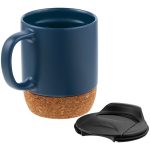 Кружка с пробковой подставкой Corky Walk, синяя — изображение 3