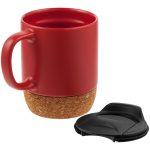 Кружка с пробковой подставкой Corky Walk, красная — изображение 3