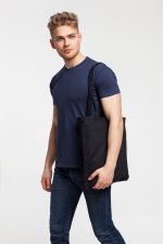 Холщовая сумка Basic 105, черная — изображение 4