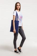 Холщовая сумка Basic 105, темно-синяя — изображение 4