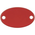 Шильдик металлический Alfa Oval, красный